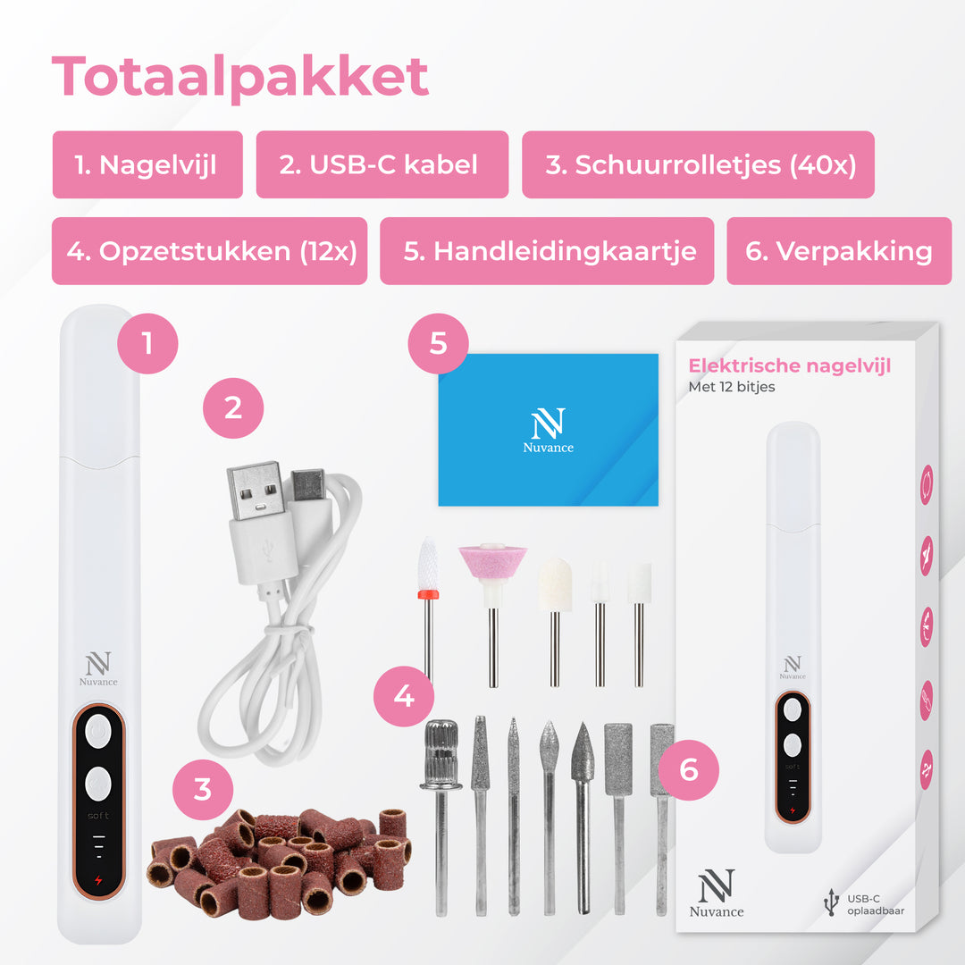 Electrische Nagelvijl Set