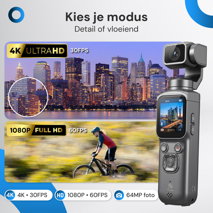Pocket Camera - 4K Ultra HD - Mini Camera