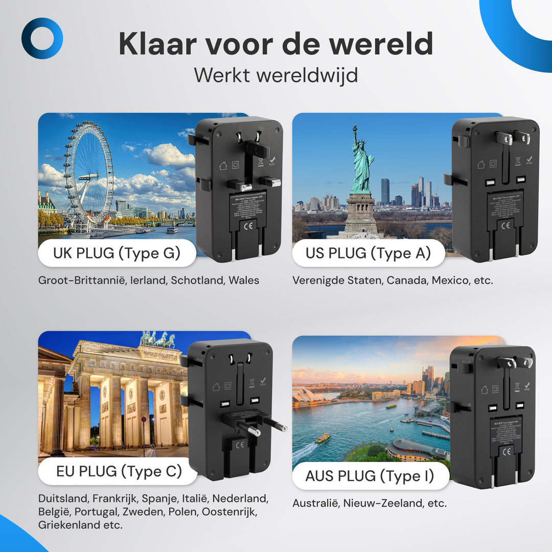 Wereldstekker  200+ landen