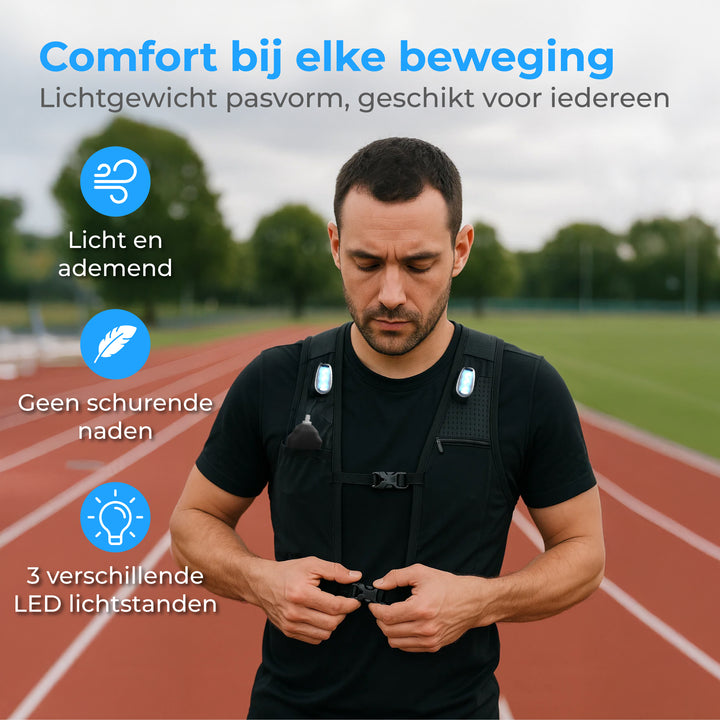 Hardloopvest met Verlichting