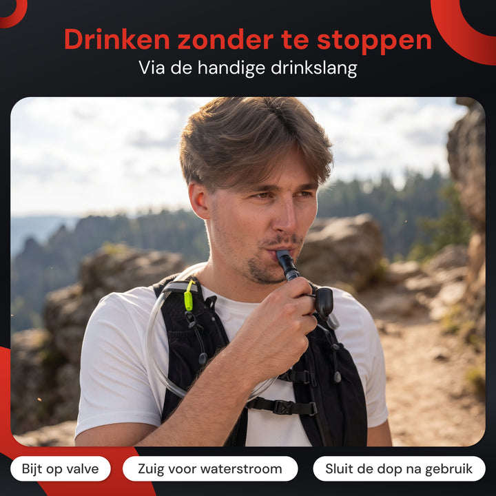 Hardloopvest - 2L Waterzak